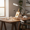 360° Clamp Desk Lamp with Flexible Gooseneck