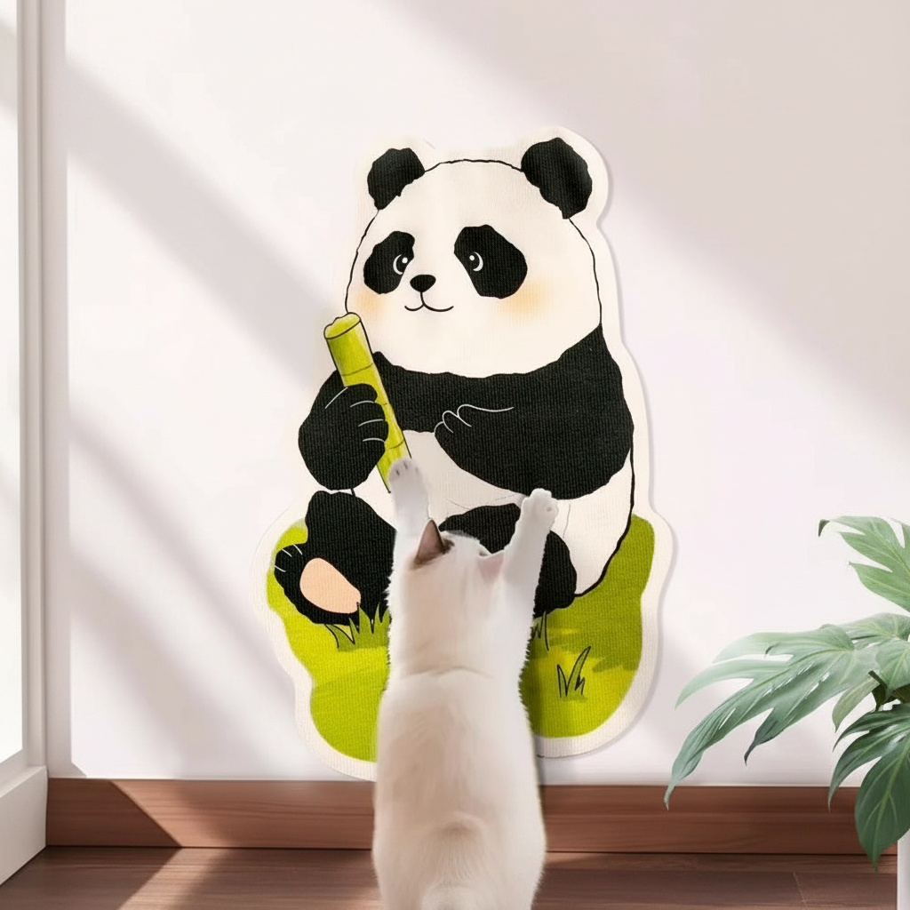 Wall Mounted Cat Scratching Post with Toys