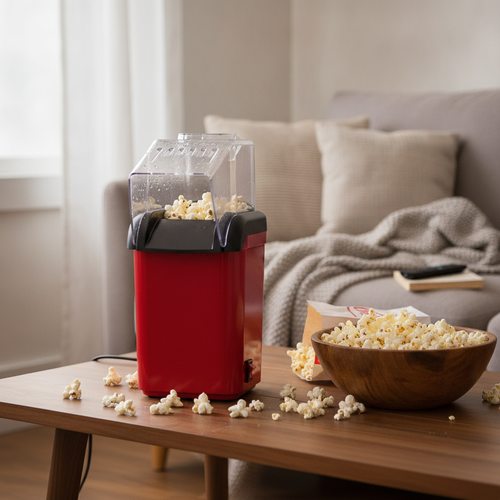 Automatic Hot Air Popcorn Maker Machine