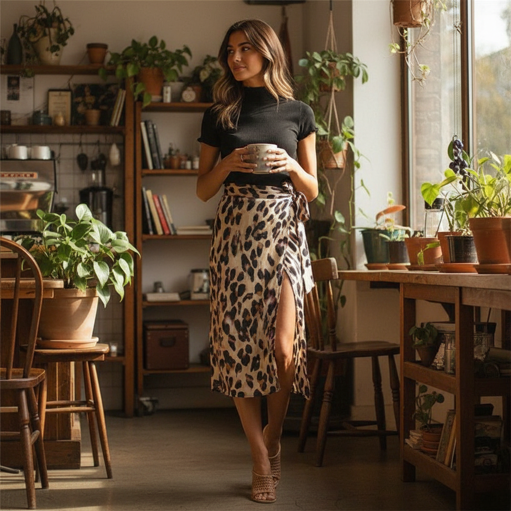 Leopard Print Skirt | Versatile Animal Print Mini