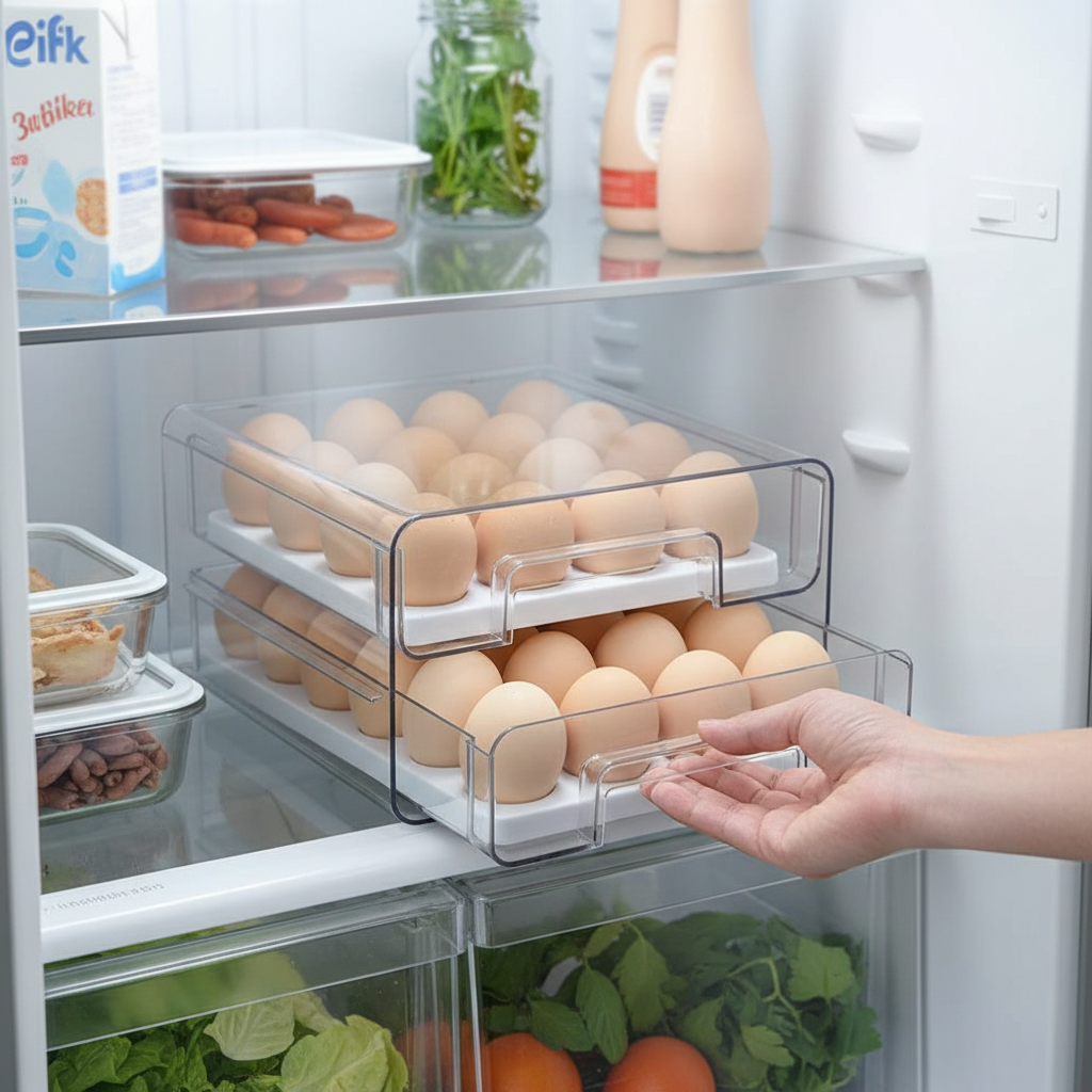 32-Grid Egg Container Holder for Fridge