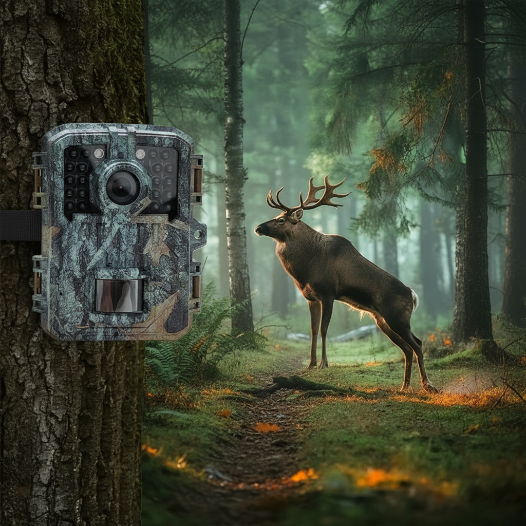 16MP Night Vision Trail Camera with PIR Motion Sensor