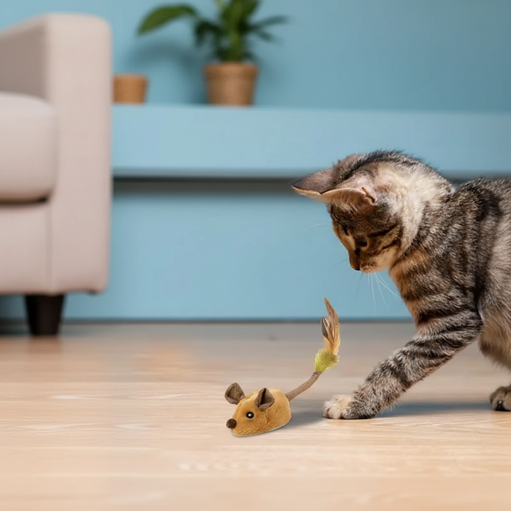 Interactive Mouse Toy for Cats
