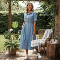 Women's Denim Dress - Modern Casual Style