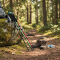 Adjustable Trekking Poles - Foldable Telescopic Design