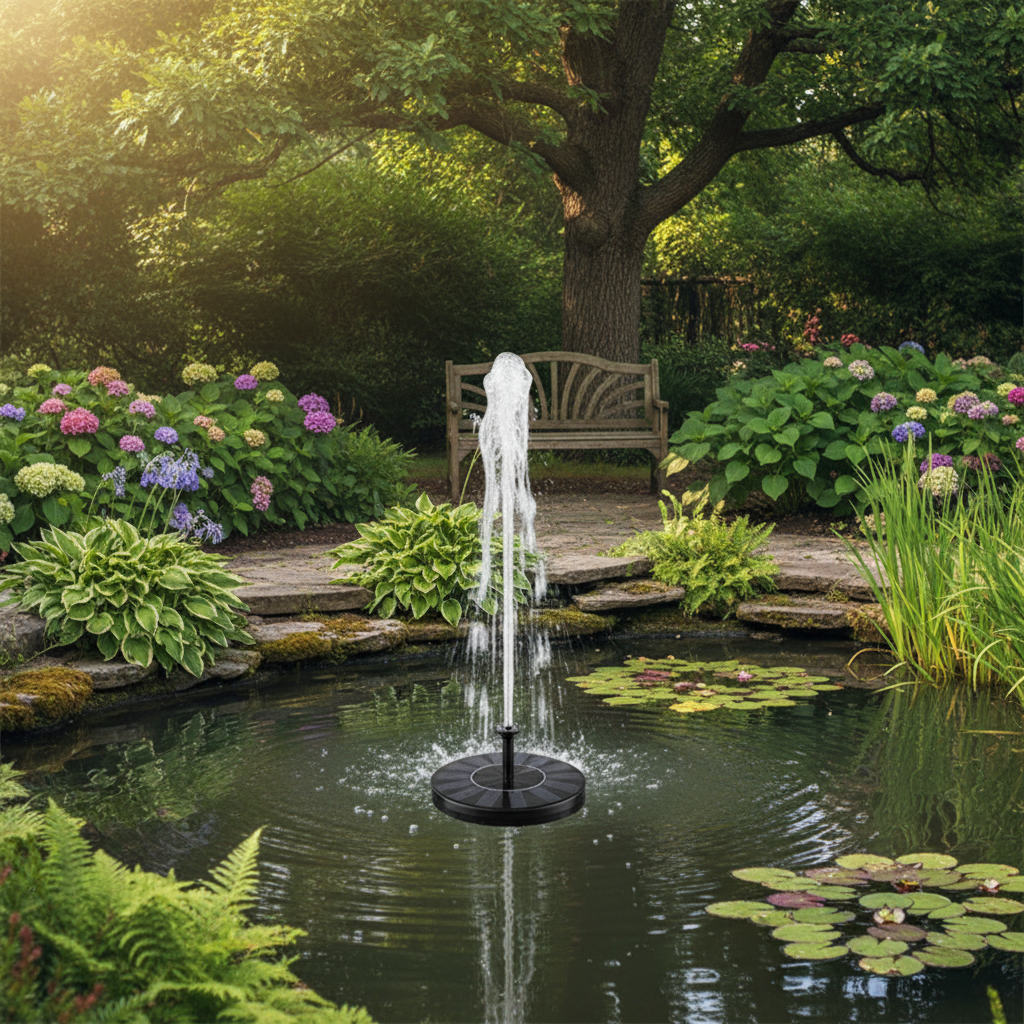 Solar Floating Fountain Pump for Garden Ponds