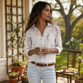 Floral Women's Blouse - Comfortable Everyday Top