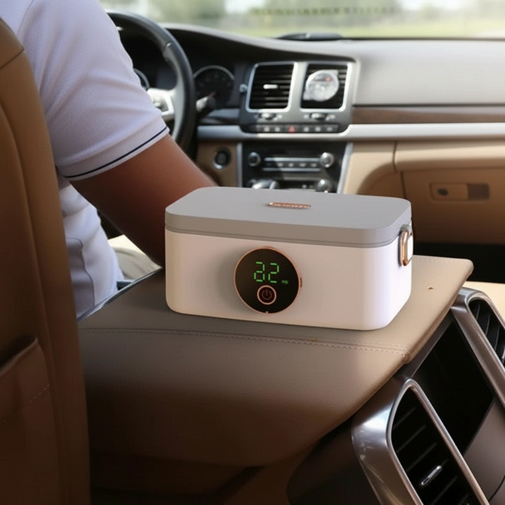 Wireless Heated Lunch Box with 16000mAh Battery