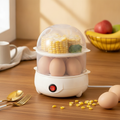 Double Layer Electric Egg Cooker & Steamer