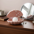 Ceramic Shell LED Night Light with Removable Pearl