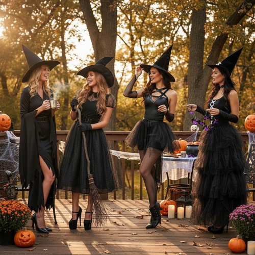 Adult Witch Costume for Masquerade & Halloween Parties