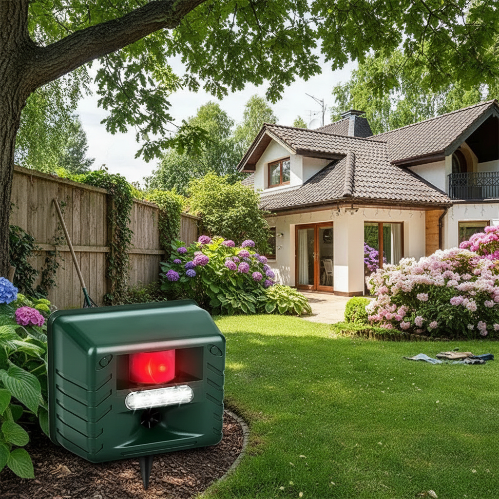 Woodpecker Ultrasonic Repeller - Motion-Activated Animal Deterrent