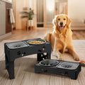 Adjustable Raised Dog Slow Feeder Bowl