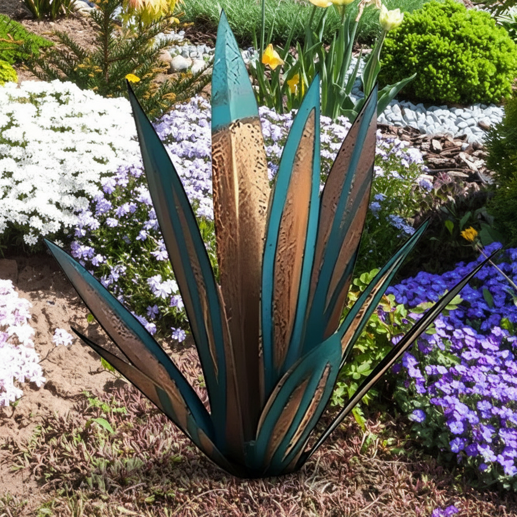 Large Metal Agave Americana Decorative Plant