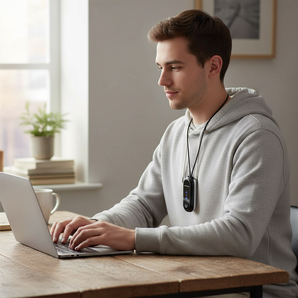 Wearable Air Purifier Necklace with USB Charging