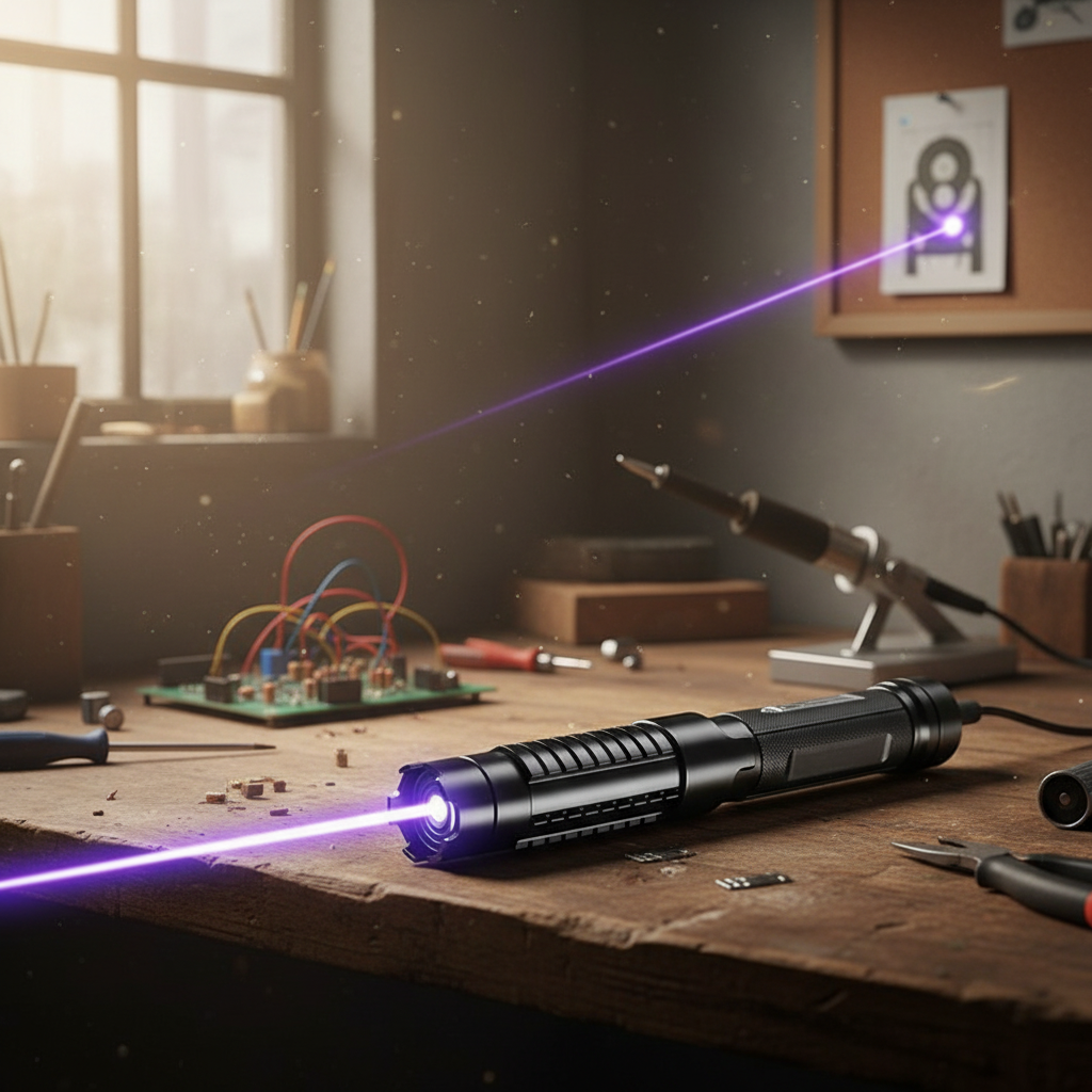 Tactical Laser Pointer with Beam Adjustment
