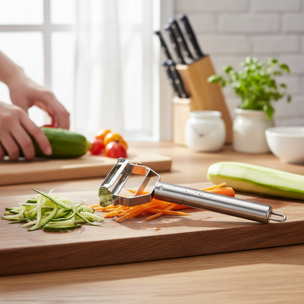 Dual-Blade Vegetable Peeler & Julienne Cutter