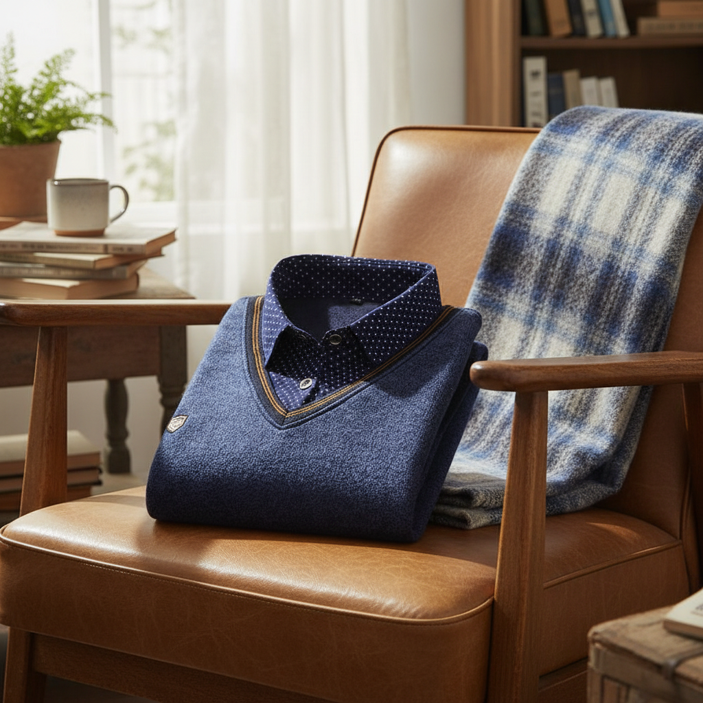 Men's Shirt Collar Sweater | Casual & Formal