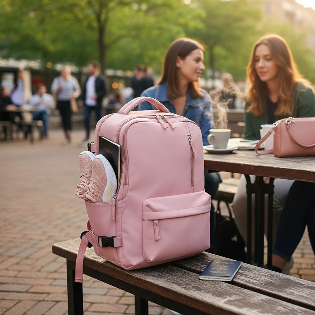 Travel Carry On Backpack with Shoe Compartment - 40L