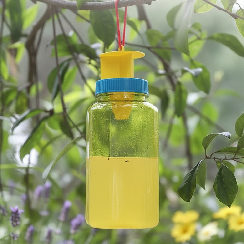 Reusable Fruit Fly Trap Bottle with Scent Lure