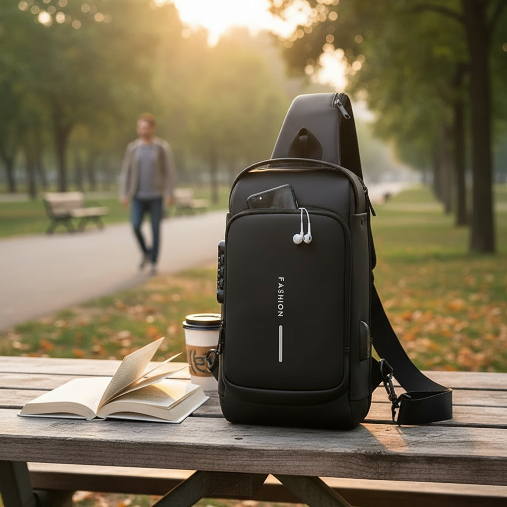 Anti-Theft Backpack with Hidden Pockets