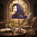 Handmade Felt Witch Hat for Halloween Parties