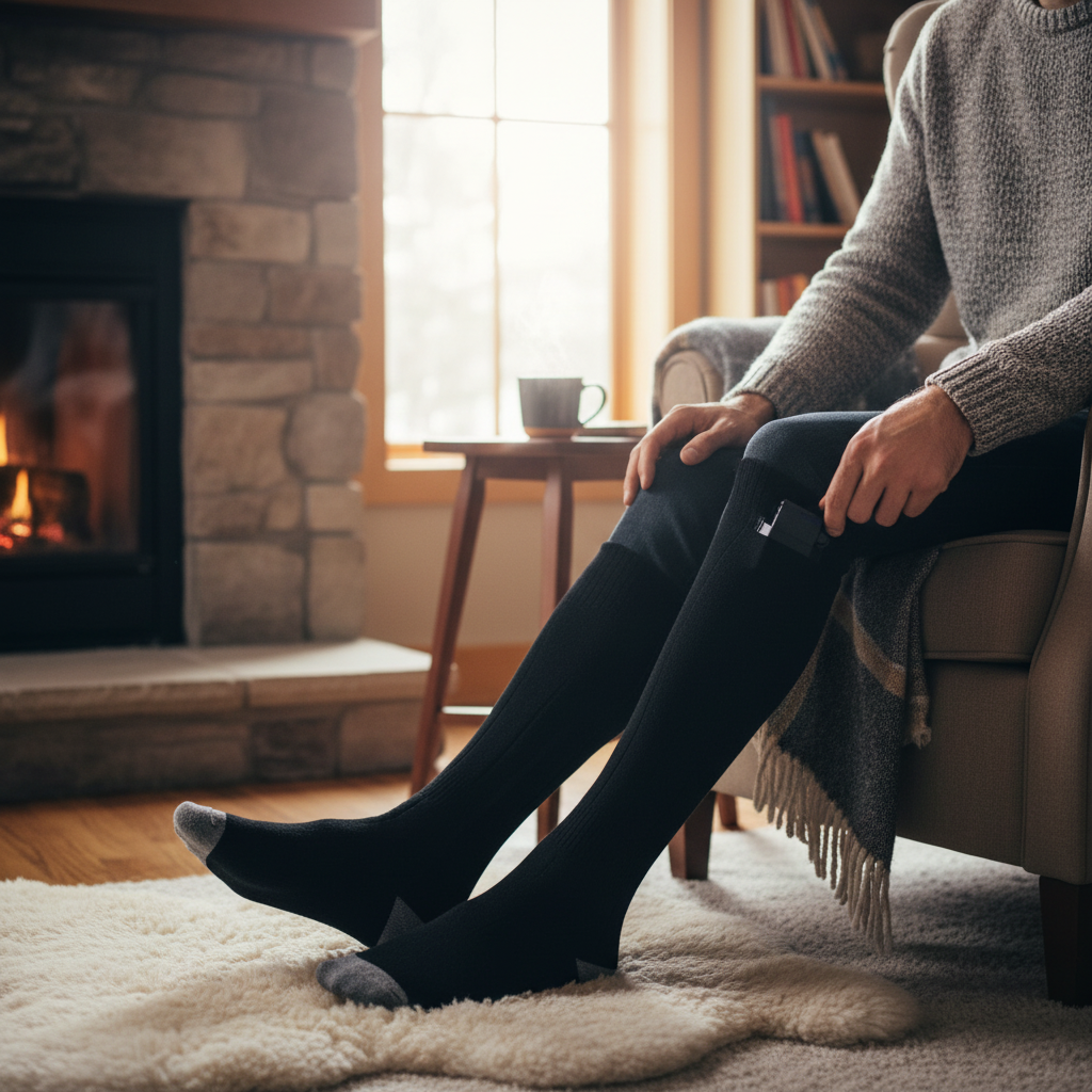 Heated Socks for Men & Women | 2-Pair Electric Thermal Socks