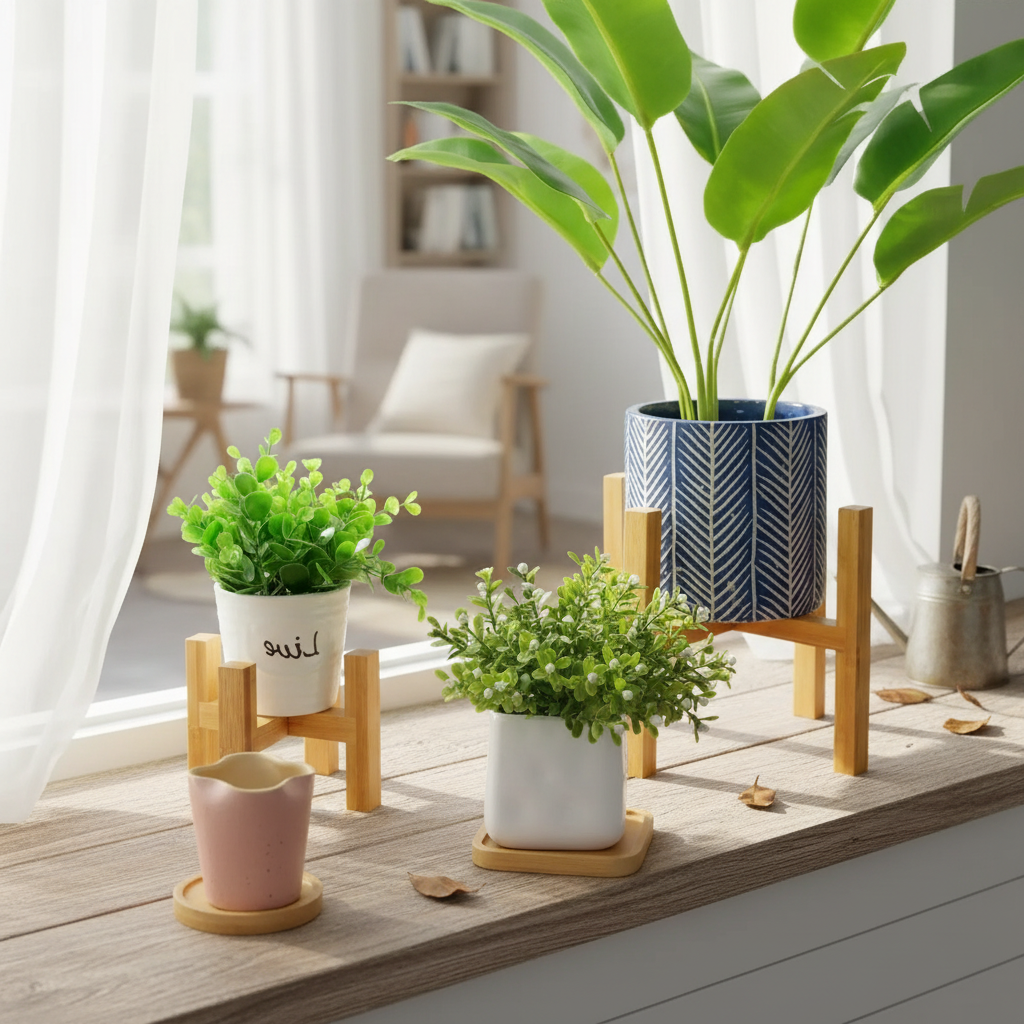 Wooden Plant Pot Trays | AtlasBay