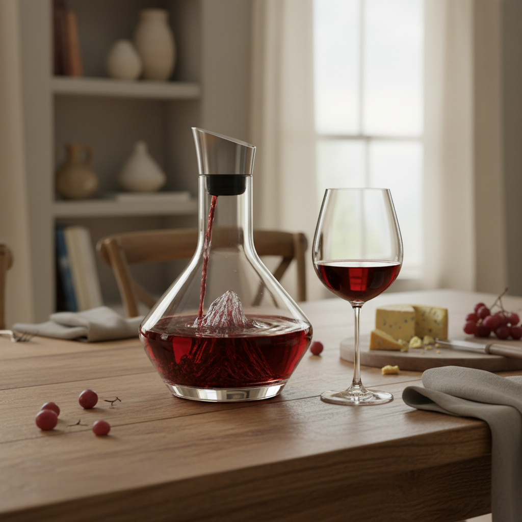 Crystal Wine Decanter Aerator Carafe 1.5L