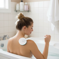 Back Lotion Applicator with Roller Massager