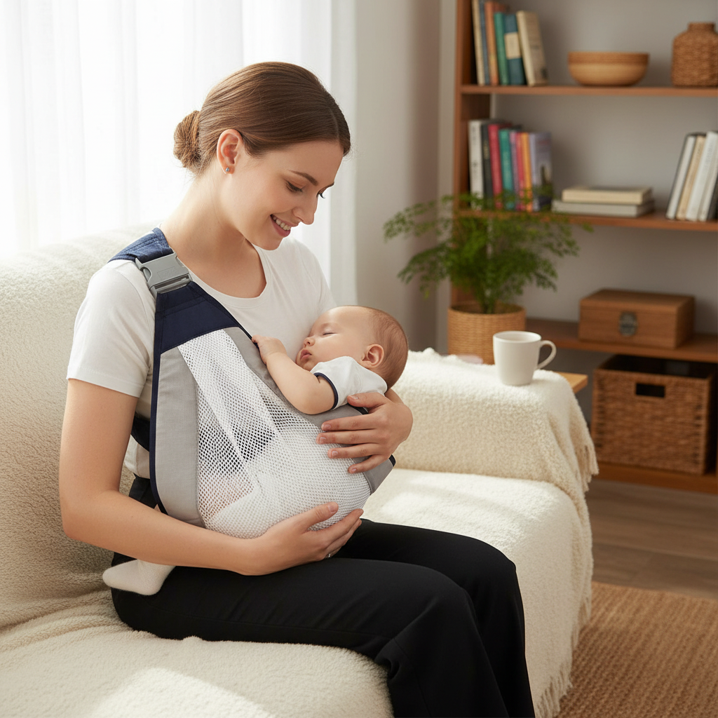 Baby Carrier Wrap - Hands-Free Sling for Newborns to Toddlers