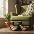 Men's Vintage Buckled Ankle Boots