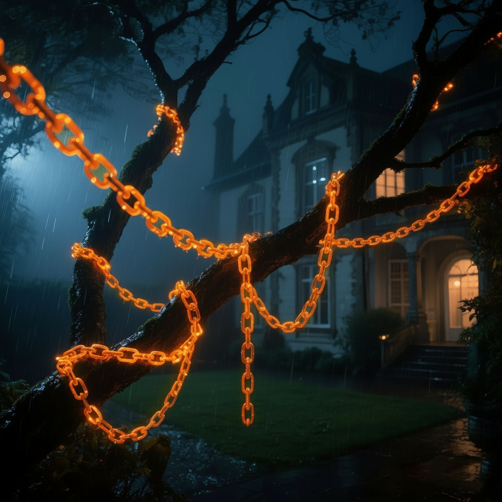 Halloween Chain LED String Lights with Timer