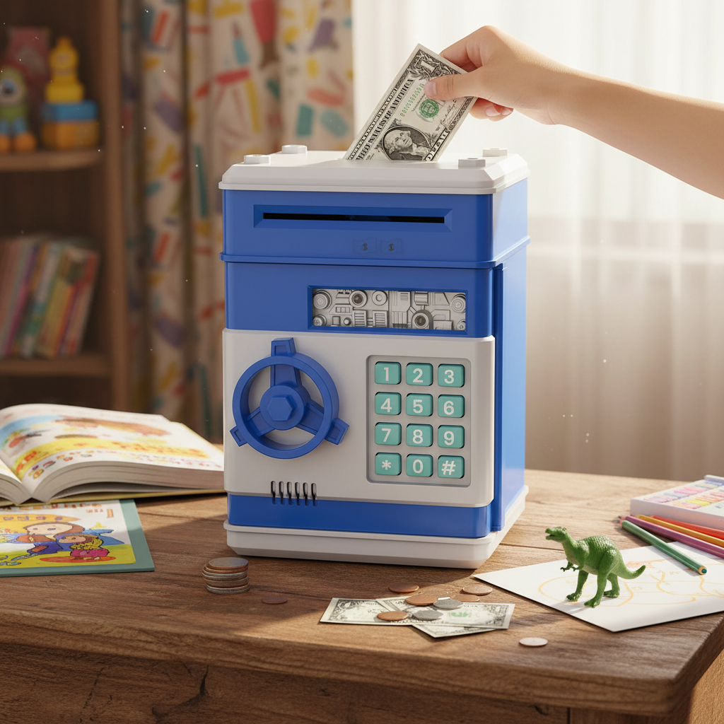 Smart Piggy Bank for Kids with ATM Features