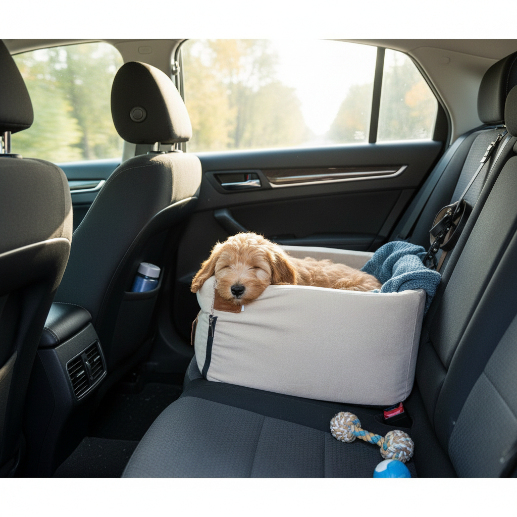 Pet Armrest Car Seat for Small Dogs & Cats