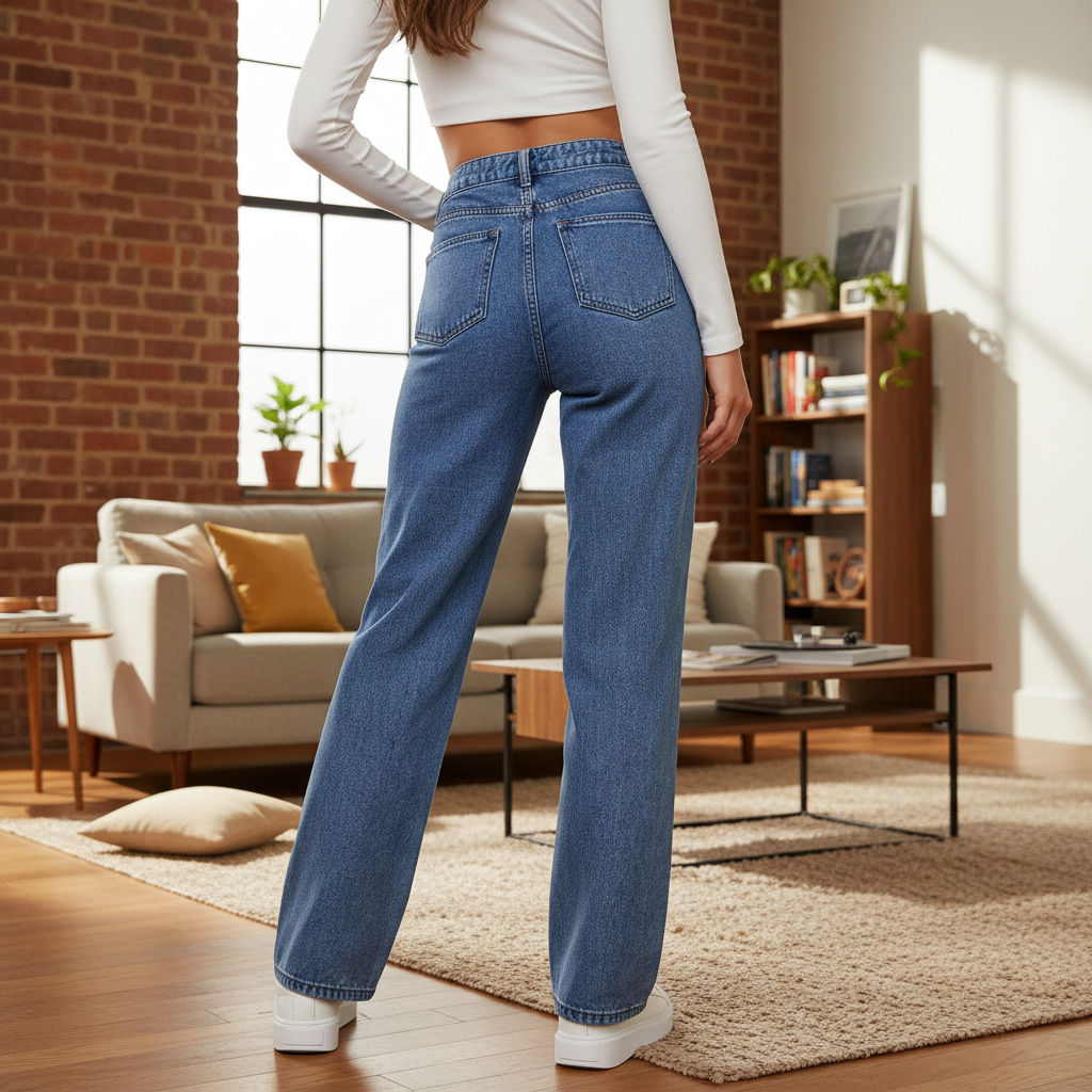 Women's High-Waisted Baggy Jeans