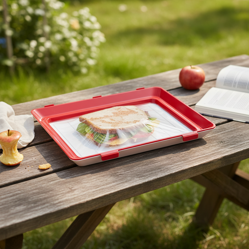 Stackable Food Storage Container with Adjustable Lid