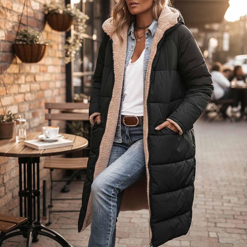Women's Long Winter Coat | Warm & Stylish