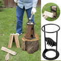 Manual Firewood Splitter with Cast Iron Wedge