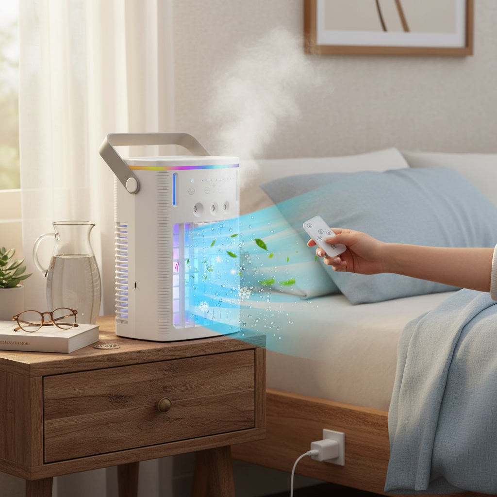 Portable Mini Air Cooler with Remote Control