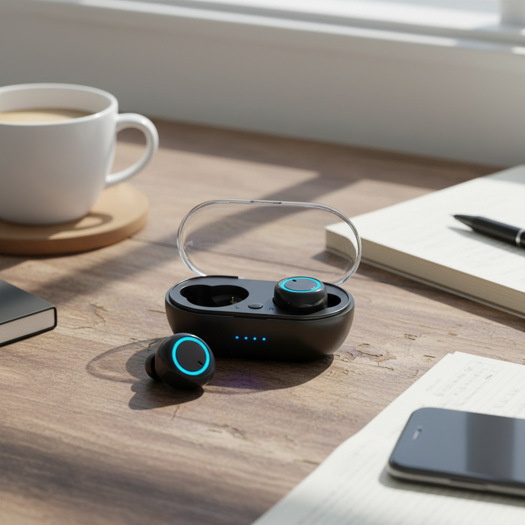 Bluetooth Wireless Headphones with Charging Case