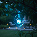 Solar Wind Chime with Color-Changing LED Lights