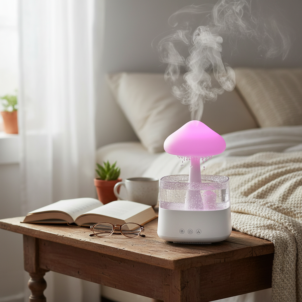 Rain Cloud Humidifier with Light & Sound