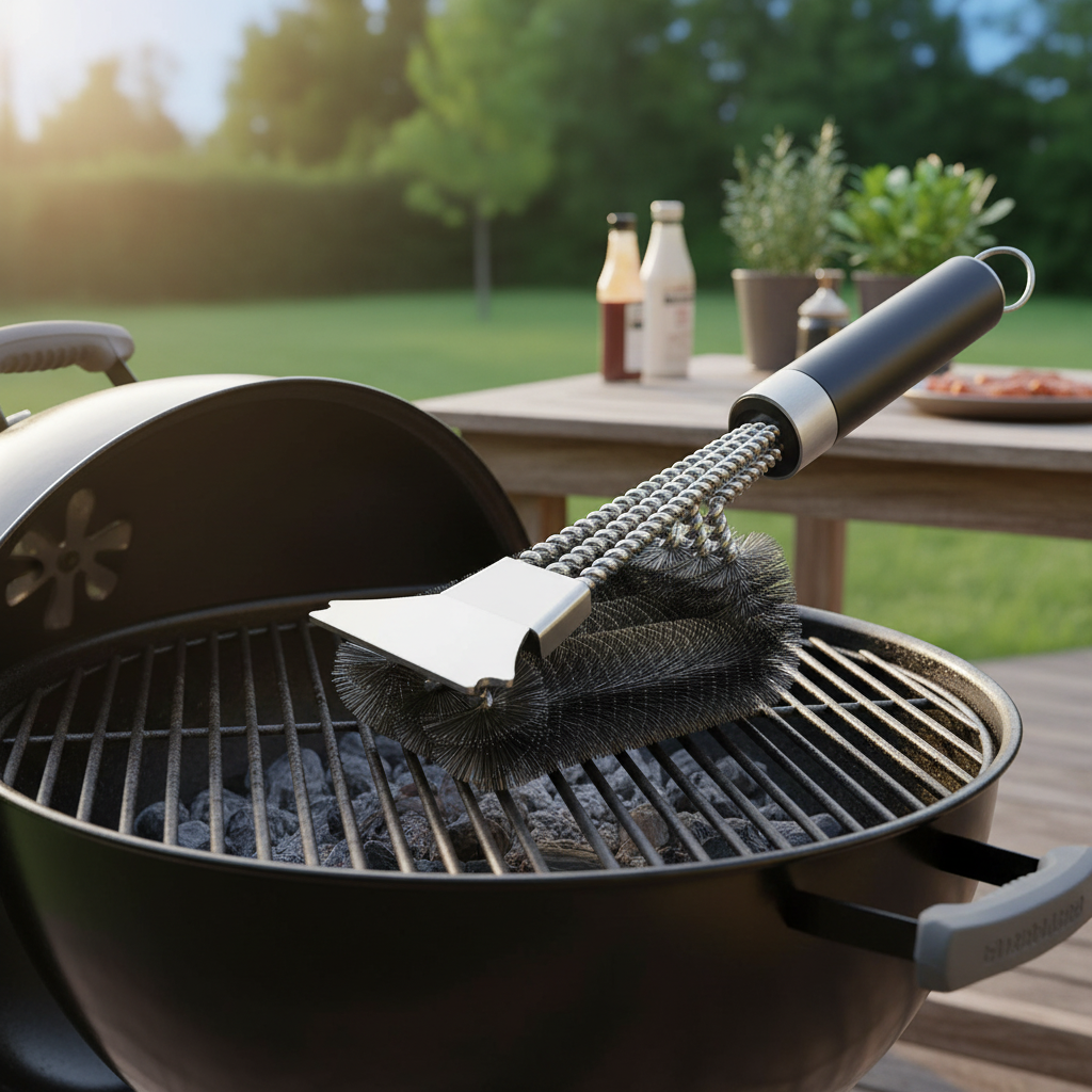 Professional 360° Grill Brush with 18-Inch Handle