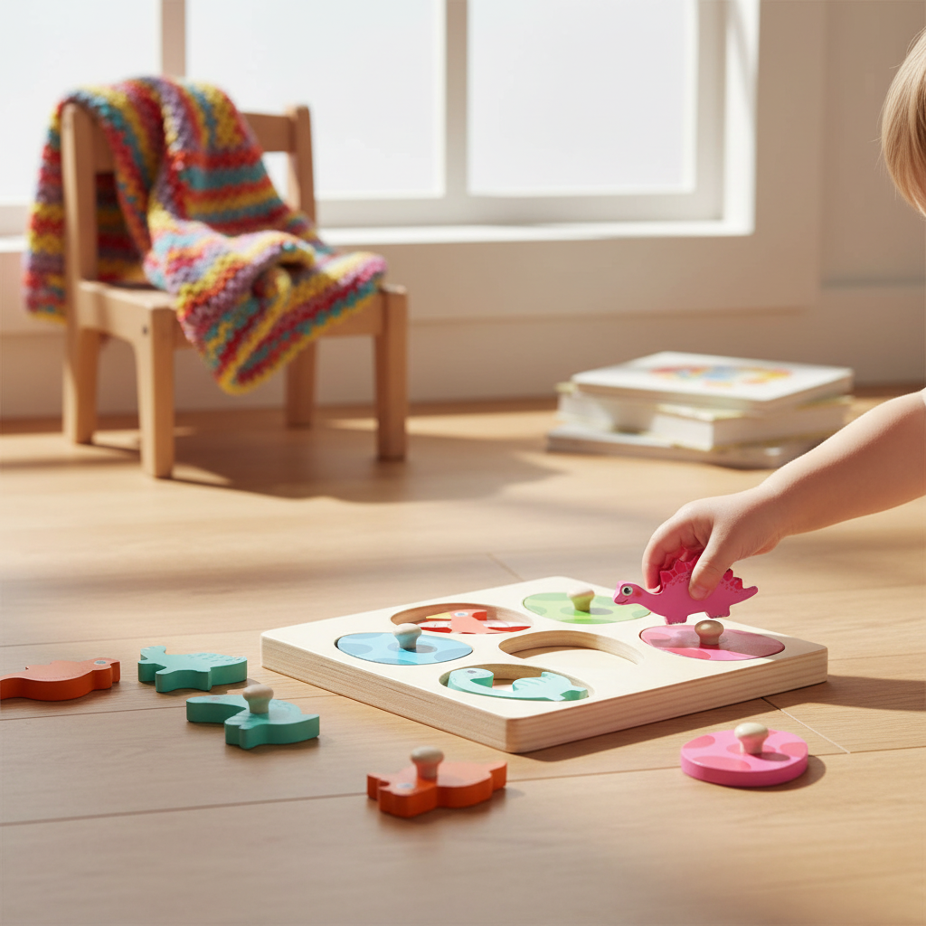 Dinosaur Egg Wooden Jigsaw Puzzle for Kids