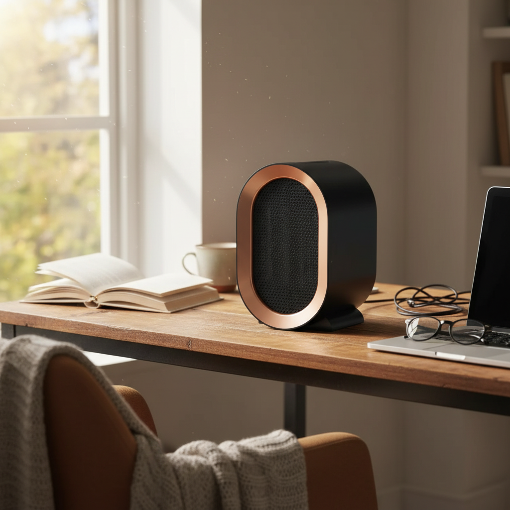 Portable Electric Space Heater - Energy Efficient Room Warmer