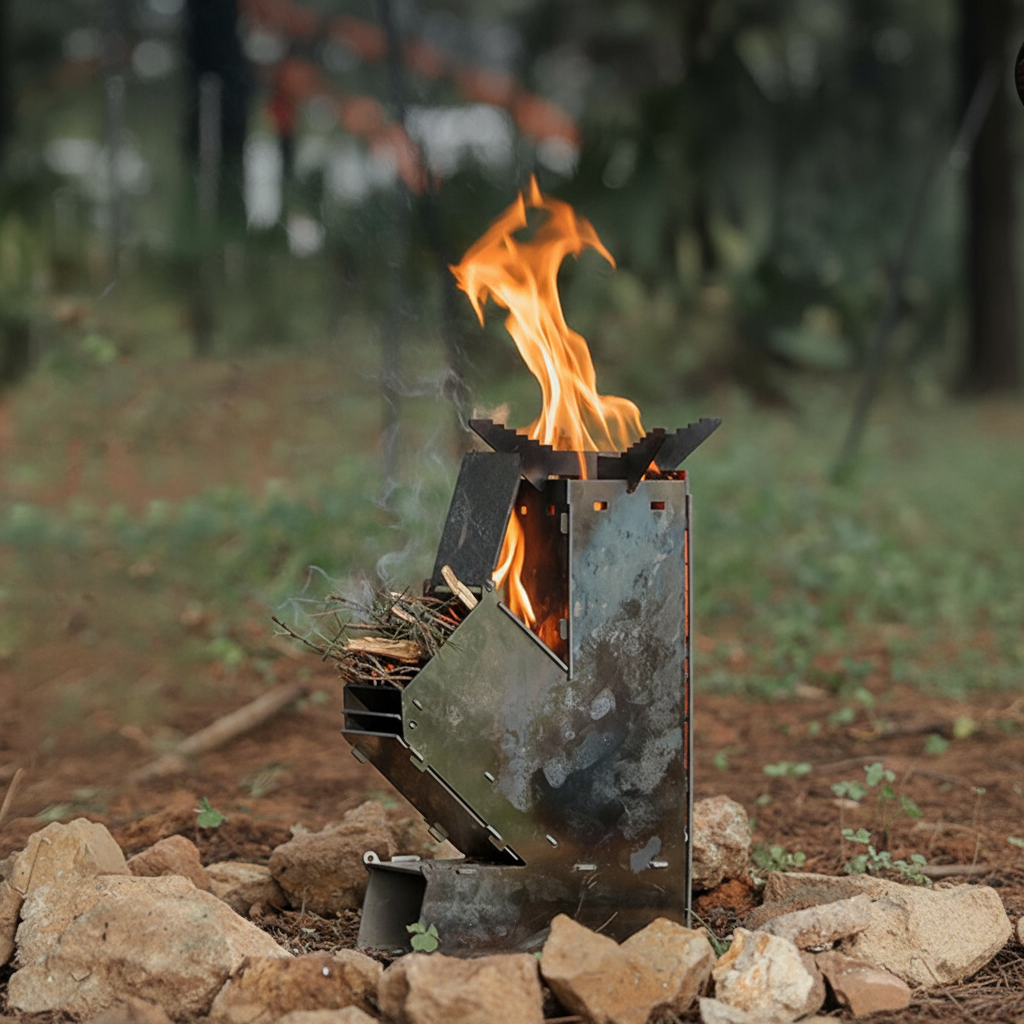 Portable Rocket Wood Burning Stove