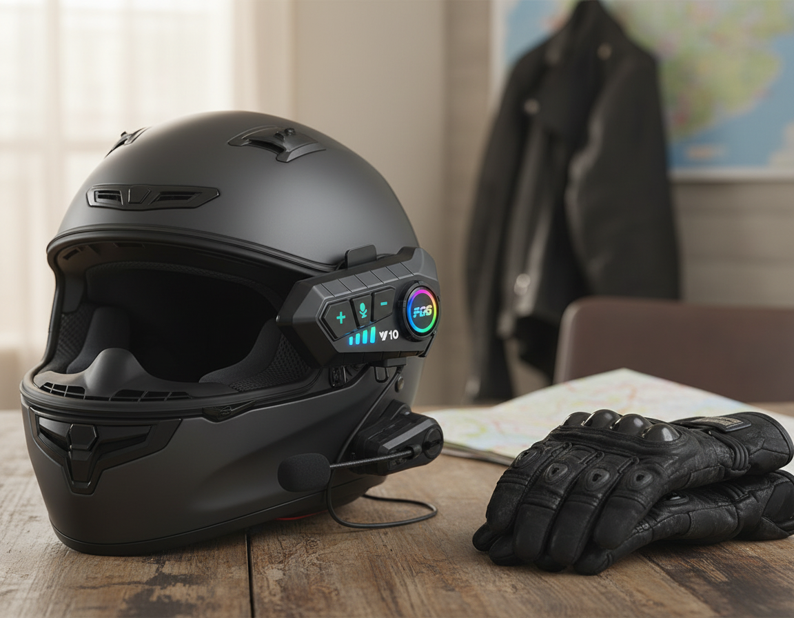 Bluetooth Motorcycle Helmet Headset System