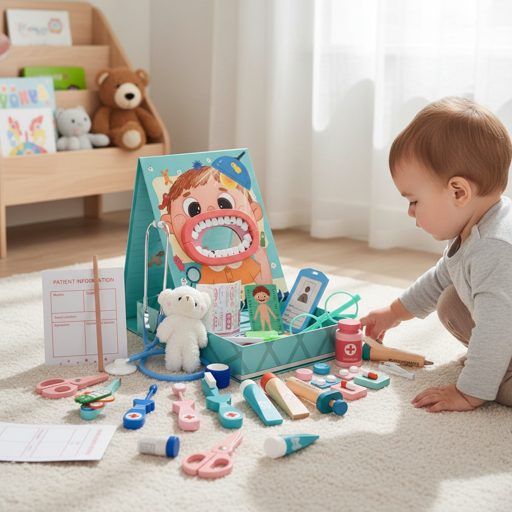 Kids Dentist Role-Play Kit - Pretend Play Set