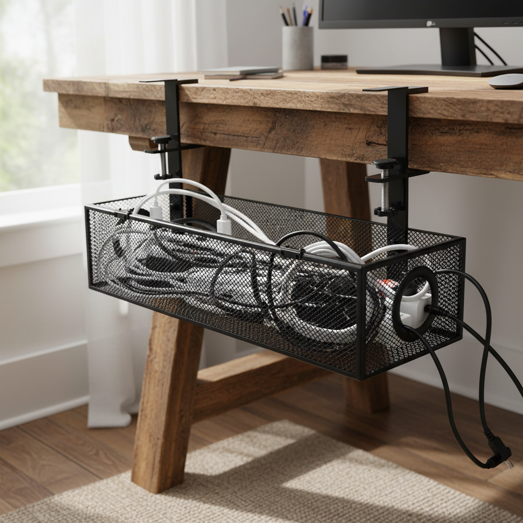 Under Desk Cable Management & Storage Drawers